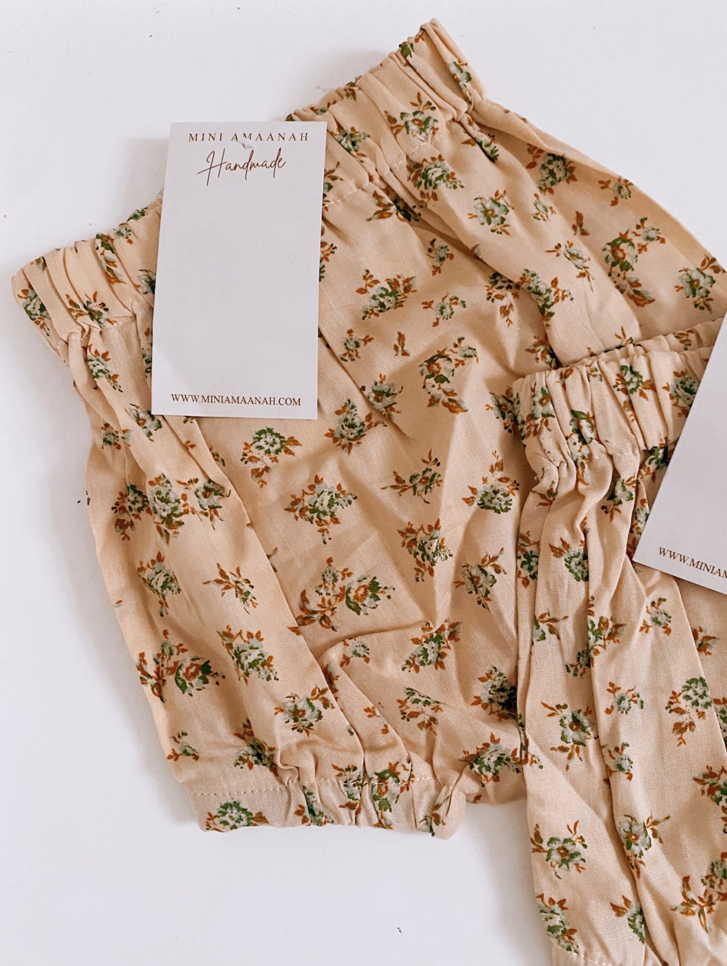 Floral Pattern Bloomer Shorts Handmade