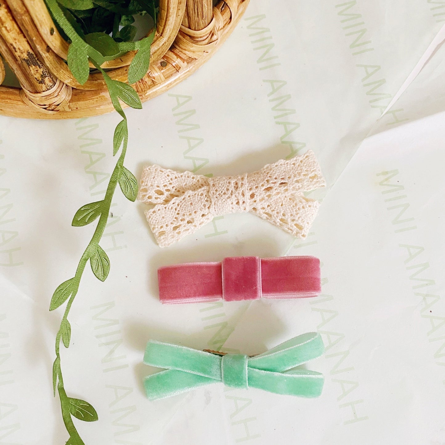 PASTEL BOW SET | HAIR CLIPS