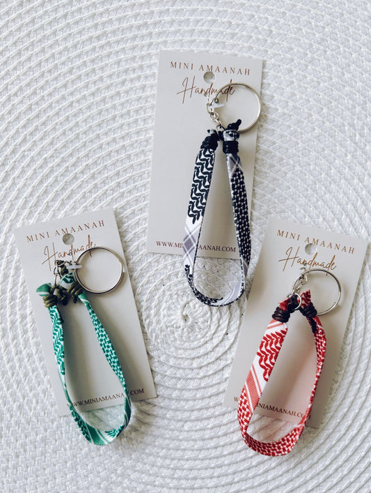 Cotton Keffiyah keyrings unisex