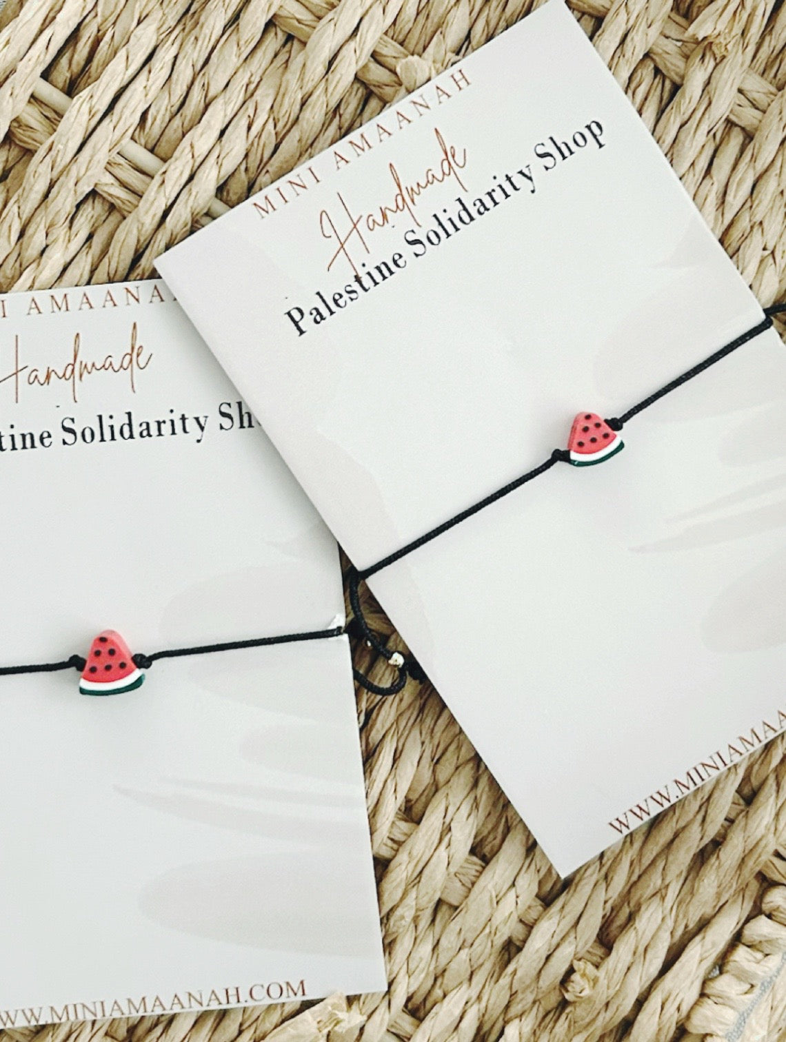 WATERMELON BRACELET SOLIDARITY WITH PALESTINE