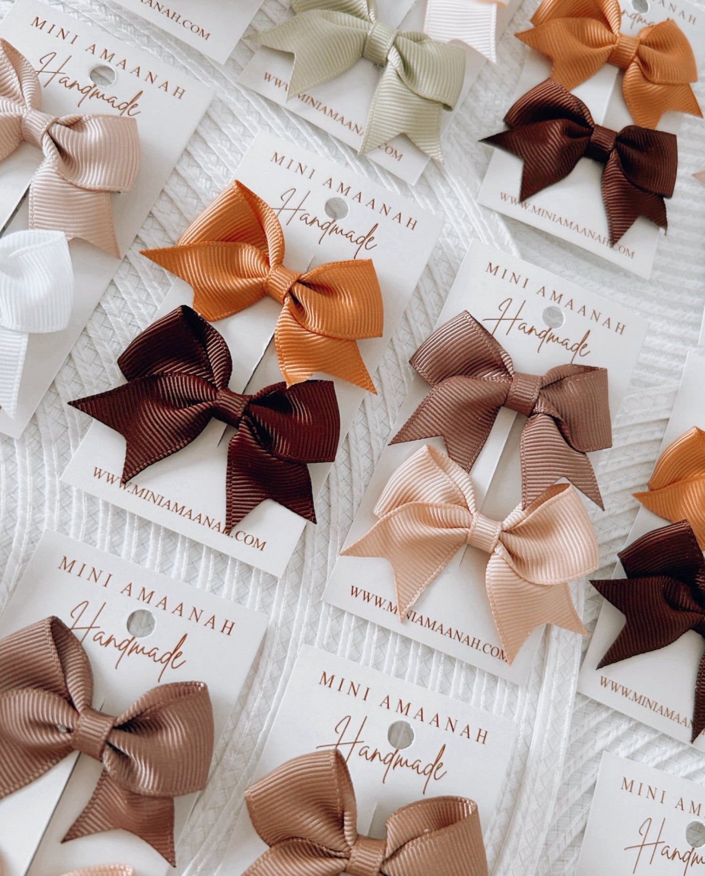 Baby girl handmade elegant mini bow clips | hair accessories