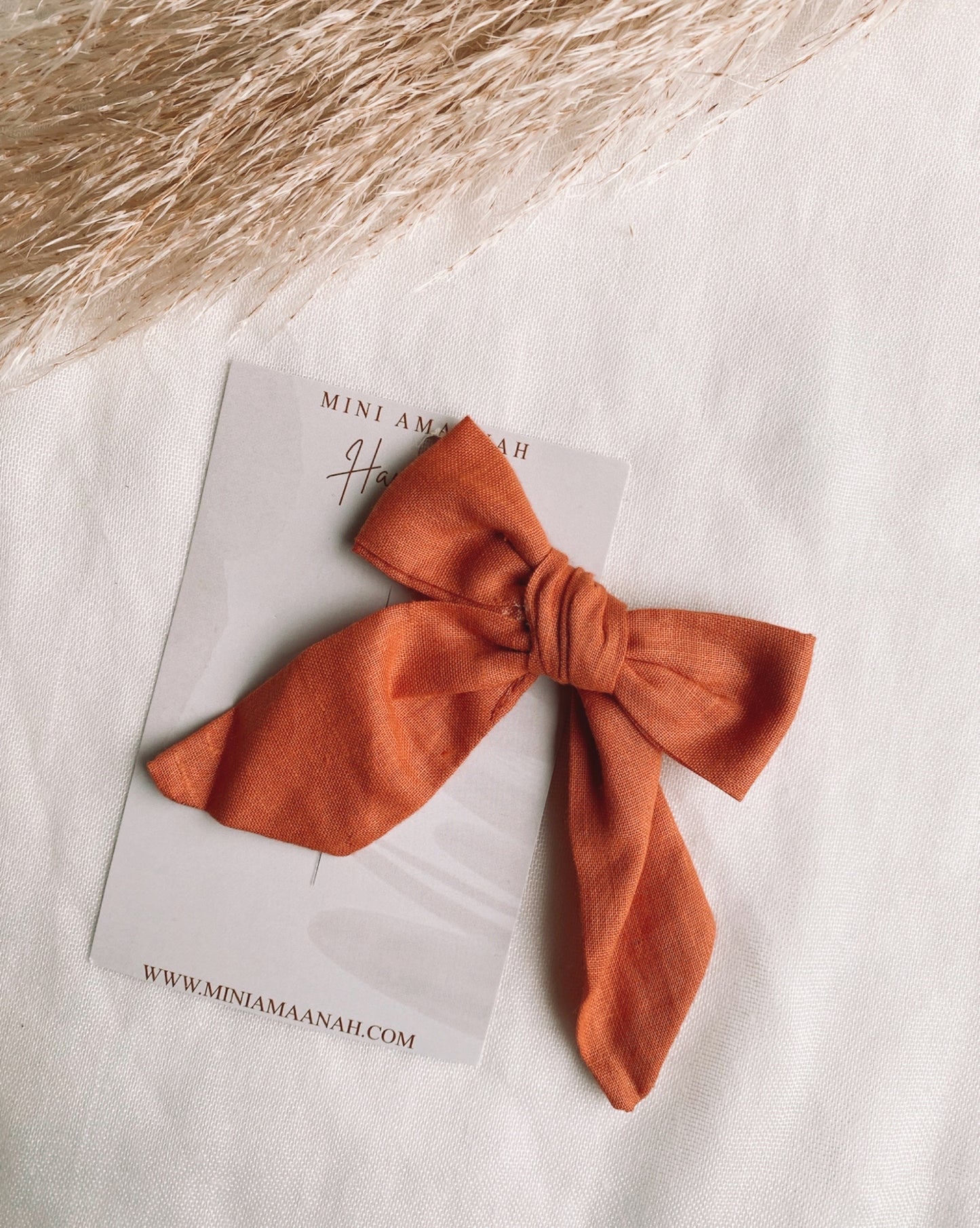 BURNT ORANGE | COTTON BOW