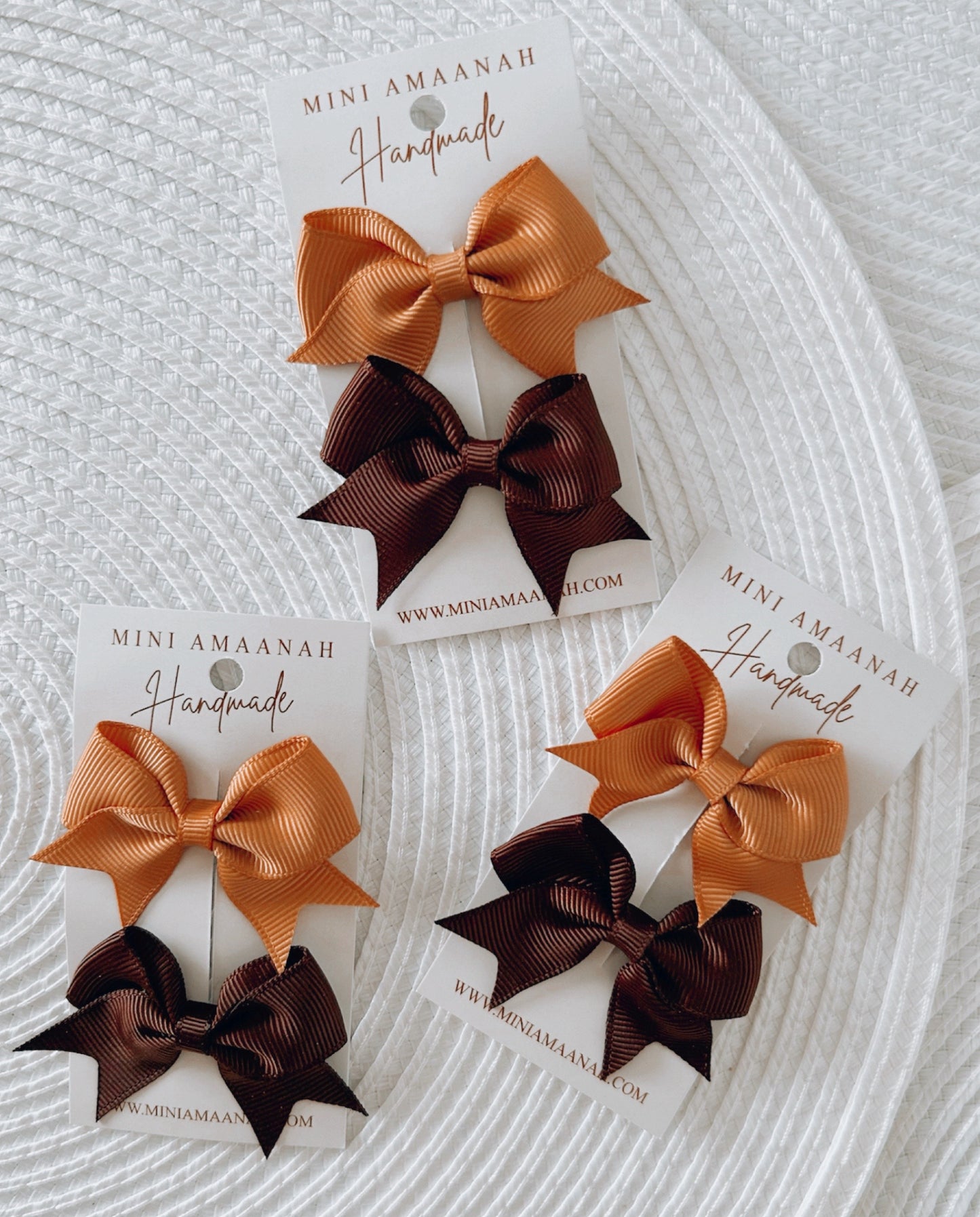 Baby girl handmade elegant mini bow clips | hair accessories