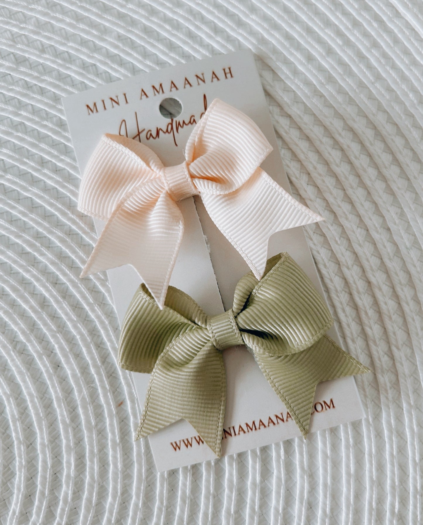 Baby girl handmade elegant mini bow clips | hair accessories