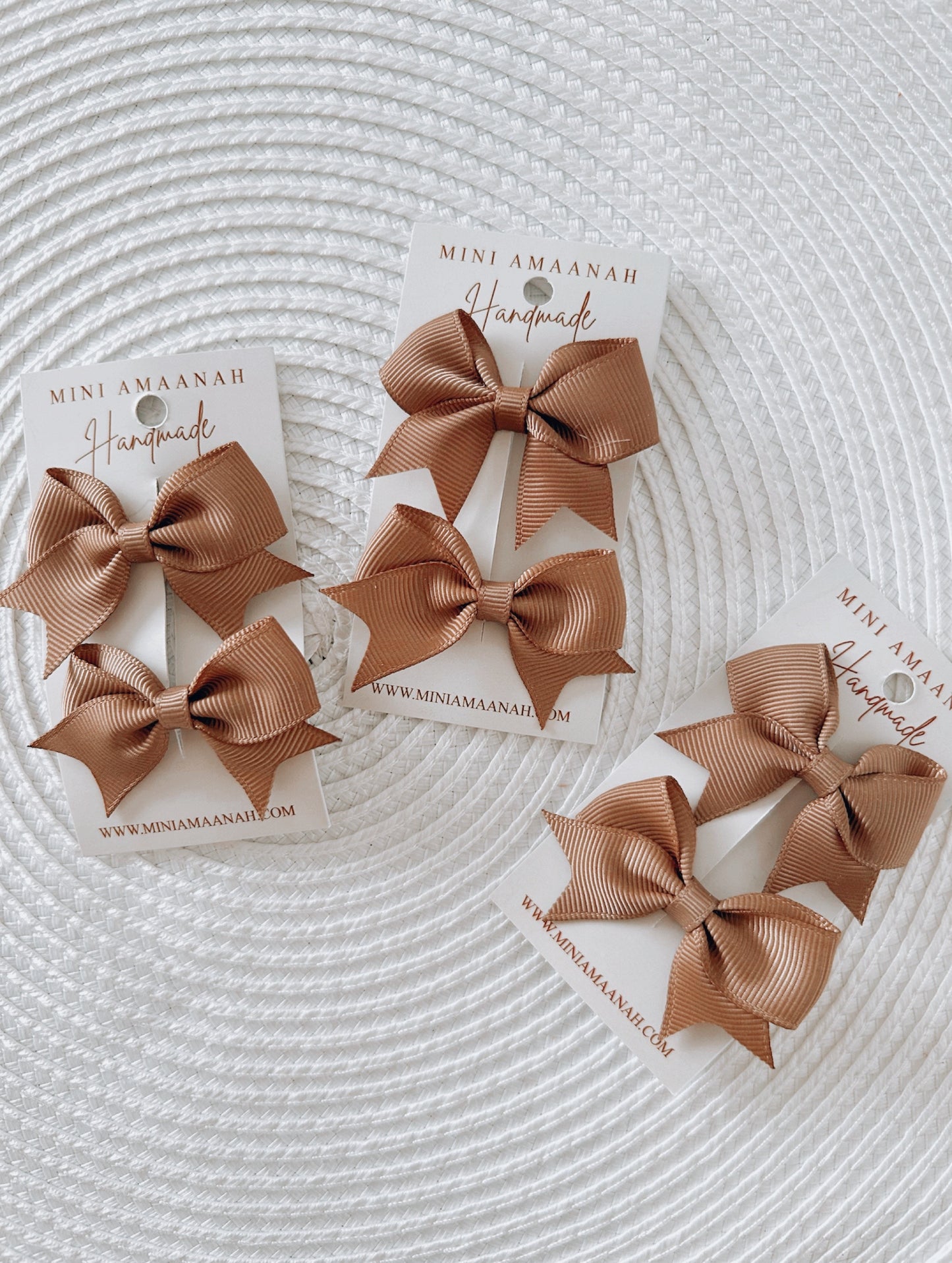 Baby girl handmade elegant mini bow clips | hair accessories