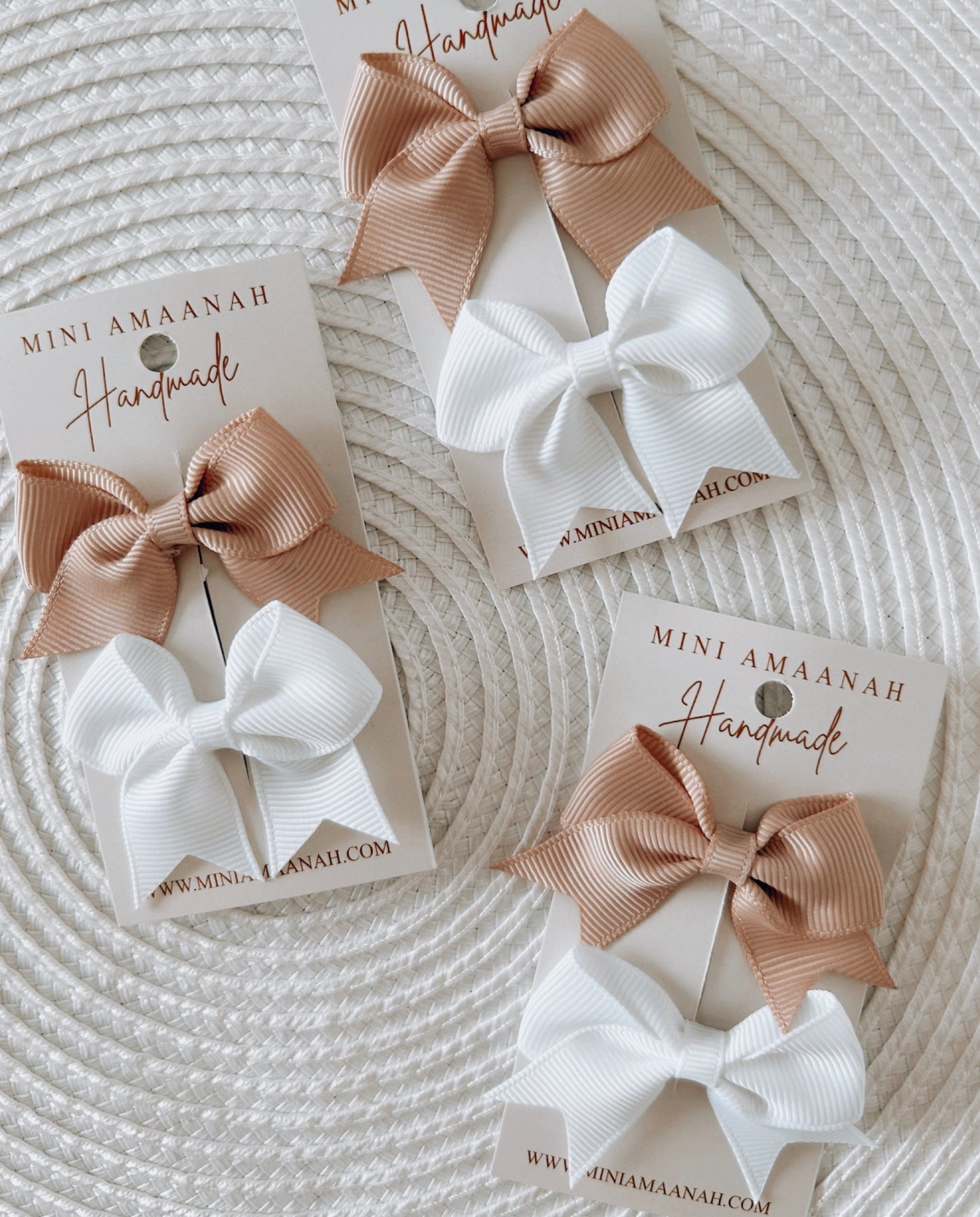 Baby girl handmade elegant mini bow clips | hair accessories