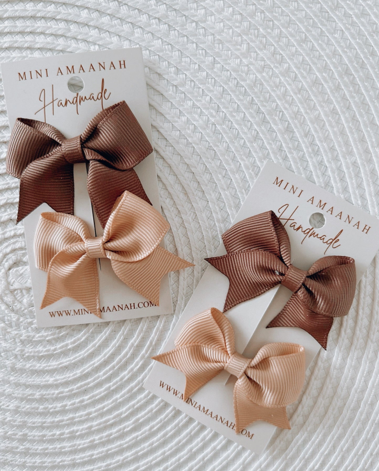 Baby girl handmade elegant mini bow clips | hair accessories