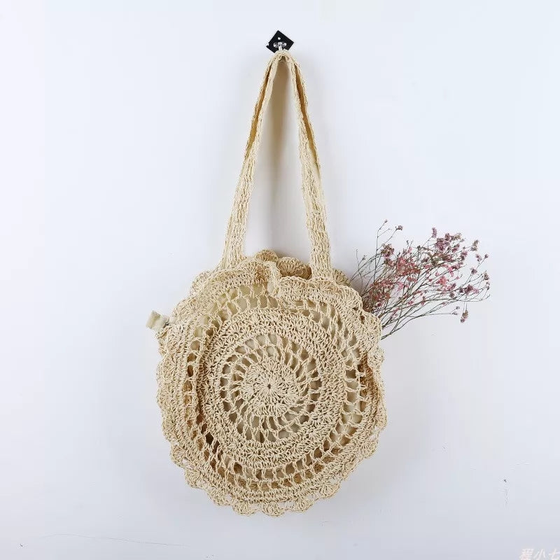 Summer Hand-Woven Straw Bag