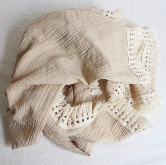 Stone - Muslin blanket