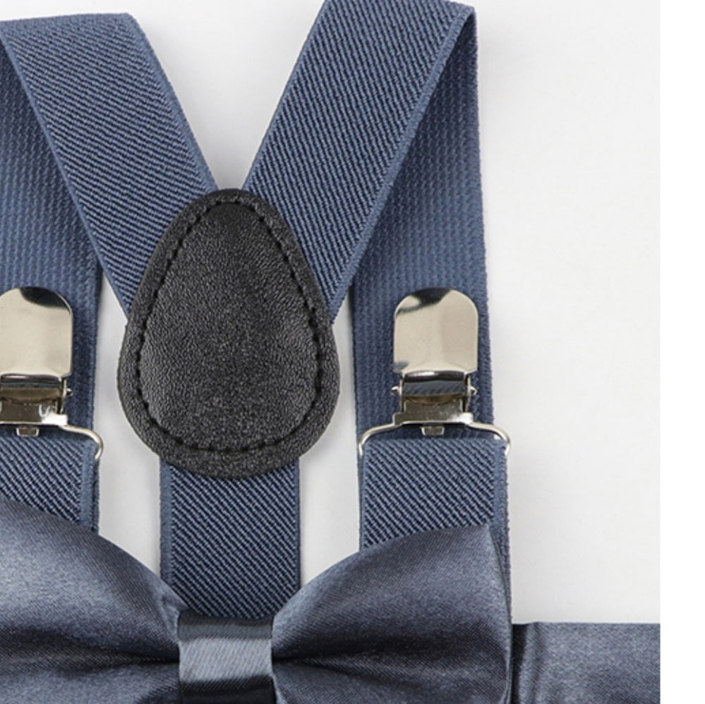 Spruce Blue - Braces & Bow Set