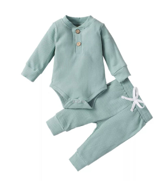 Mint - Ribbed Co-Ord Set