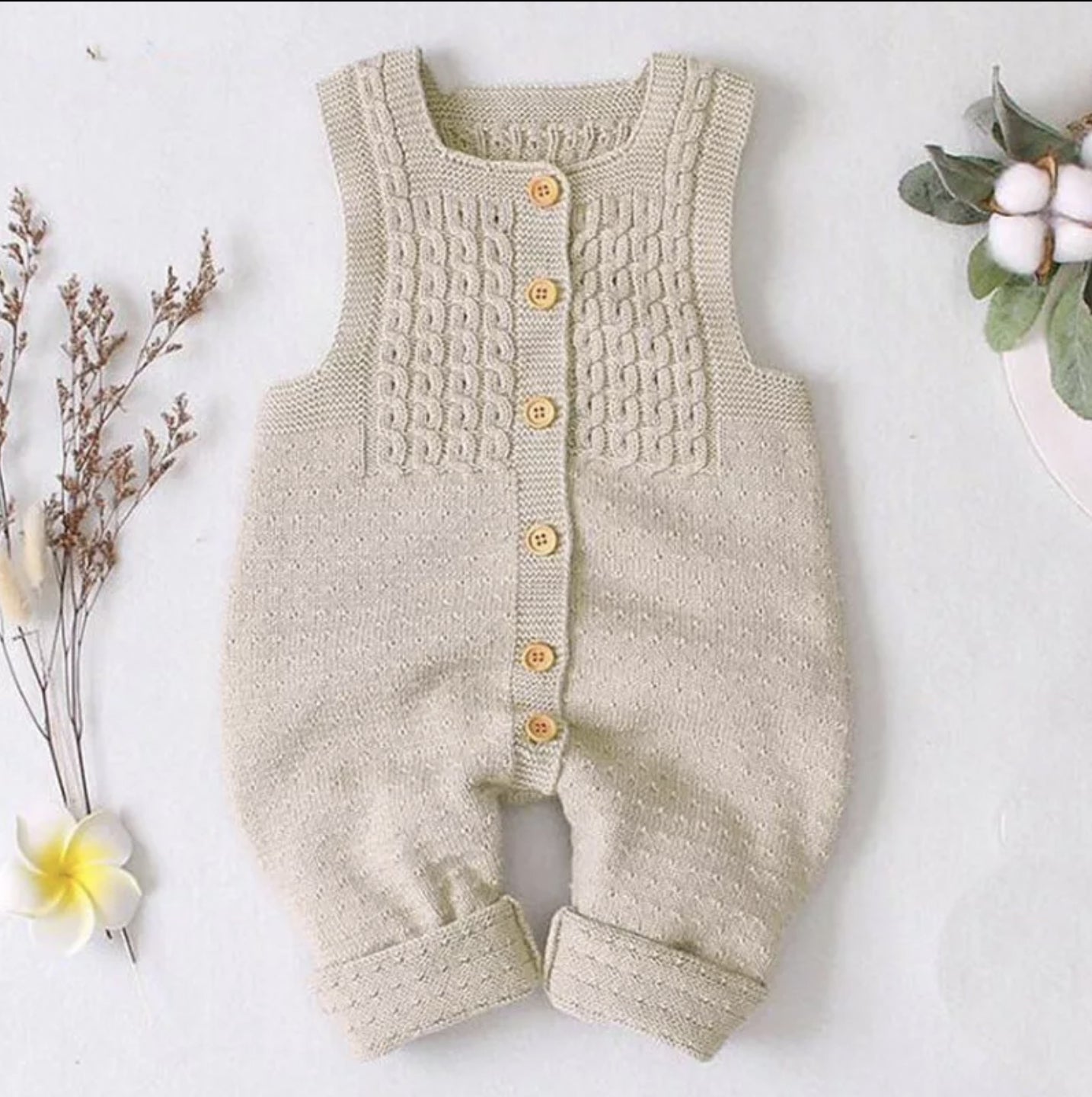 Mushroom - Knitted Romper